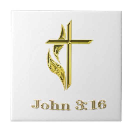 John 3:16 fliese (Vorderseite)