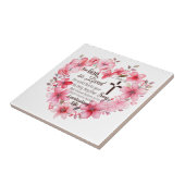 John 3:16 Floral Heart Bible Verse Fliese (Seite)