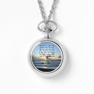 JOHN 3:16 FOTO "BLAUE SKIES" ARMBANDUHR