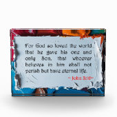 John 3:16 fotoblock (Vorderseite)