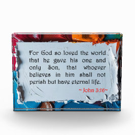 John 3:16 fotoblock