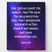 John 3:16 fotoplatte (Vorderseite)