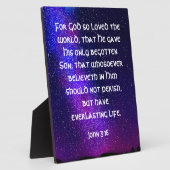 John 3:16 fotoplatte (Seite)