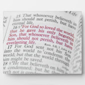 John 3:16 fotoplatte (Vorderseite)