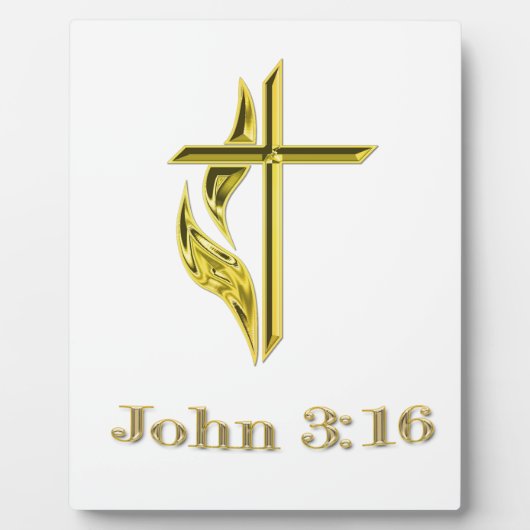 John 3:16 fotoplatte (Vorderseite)