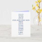 John-3:16 freier Raum Notecard Karte (Gelbe Blume)