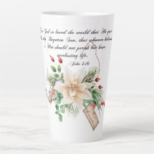 John 3:16 - Frohe Weihnachtsschrift Bloral Milchtasse