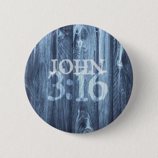 John-3:16… für Gott liebte so die Welt Button (Vorderseite)