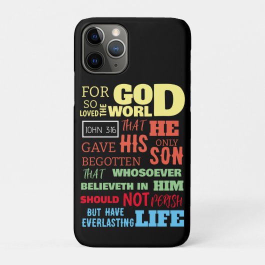 JOHN 3:16 FÜR GOTT SO LIEBTE DIE WELT Case-Mate iPhone HÜLLE (Rückseite)