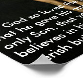 John 3:16 - Für Gott so liebte die Welt... Poster (Ecke)
