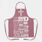 JOHN 3:16 FÜR GOTT SO LIEBTE DIE WELT SCHÜRZE (Vorderseite)