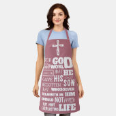 JOHN 3:16 FÜR GOTT SO LIEBTE DIE WELT SCHÜRZE (Getragen)