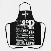 JOHN 3:16 FÜR GOTT SO LIEBTE DIE WELT SCHÜRZE (Vorderseite)