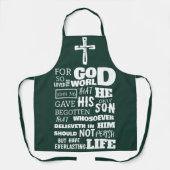 JOHN 3:16 FÜR GOTT SO LIEBTE DIE WELT SCHÜRZE (Vorderseite)