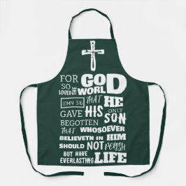 JOHN 3:16 FÜR GOTT SO LIEBTE DIE WELT SCHÜRZE