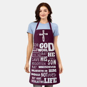JOHN 3:16 FÜR GOTT SO LIEBTE DIE WELT SCHÜRZE