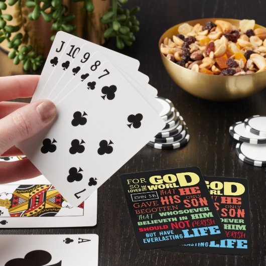 JOHN 3:16 FÜR GOTT SO LIEBTE DIE WELT SPIELKARTEN (In Situ)