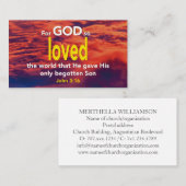 John 3:16 | FÜR GOTT SO LIEBTE DIE WELTBILANZ Visitenkarte (Vorne/Hinten)