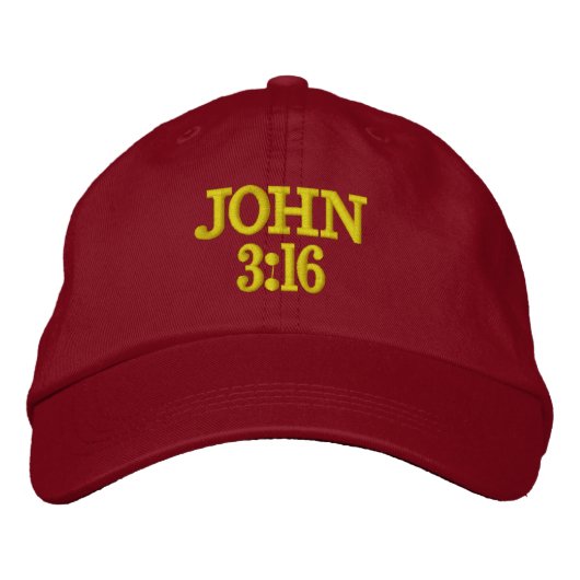JOHN 3:16 GAP BESTICKTE BASEBALLKAPPE (Vorderseite)