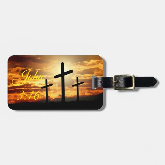 John 3:16 gepäckanhänger (Vorderseite horizontal)