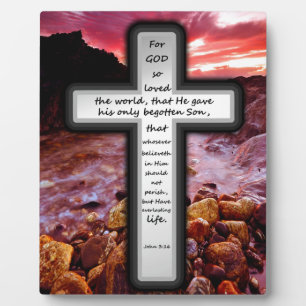 John 3:16 Geschenke Fotoplatte