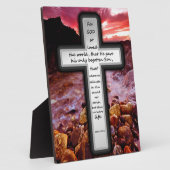 John 3:16 Geschenke Fotoplatte (Seite)