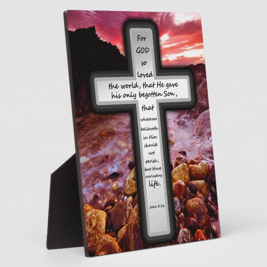 John 3:16 Geschenke Fotoplatte (Seite)