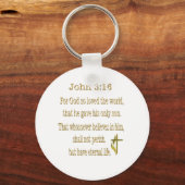 John 3:16 Geschenke Schlüsselanhänger (Vorderseite)