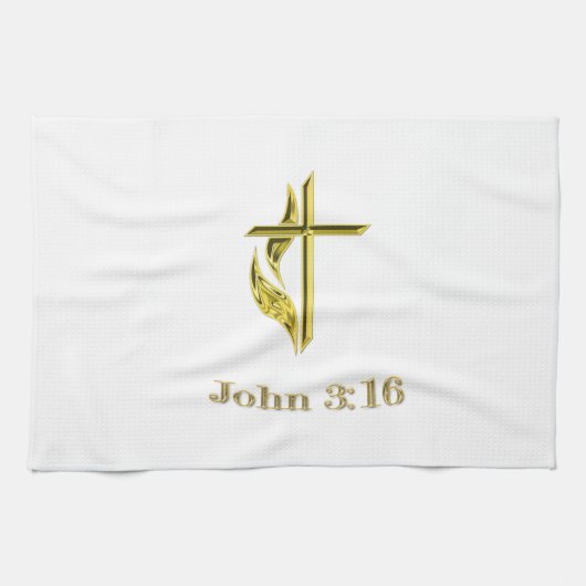 John 3:16 geschirrtuch (Horizontal)