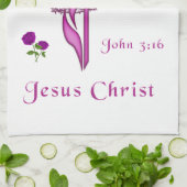 John 3:16 geschirrtuch (Gefaltet)