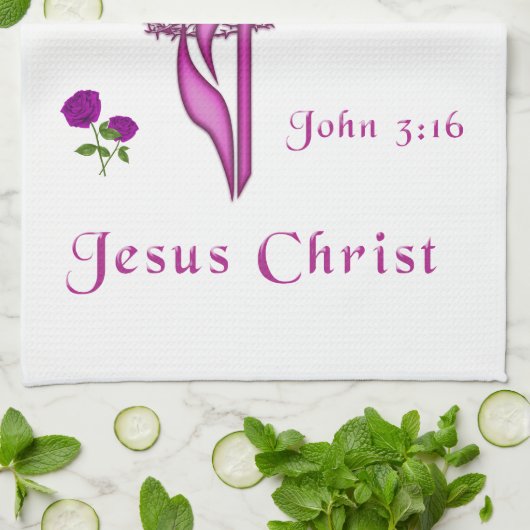 John 3:16 geschirrtuch (Gefaltet)