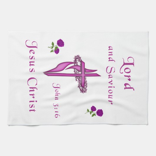 John 3:16 geschirrtuch (Horizontal)