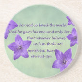 John 3:16 getränkeuntersetzer (Vorne)