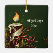 John 3:16 God so Loved the World Keramikornament (Rückseite)