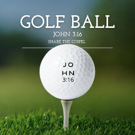 John 3:16 Gospel Golf Balls Golfball