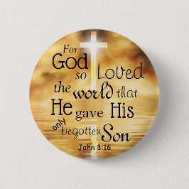 John 3 16 Gott liebte die Welt Bibel Verse Custom Button