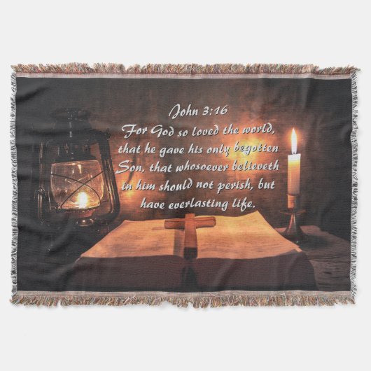 John 3:16 Gott so liebte die Welt, Laterne Decke (Vorderseite)