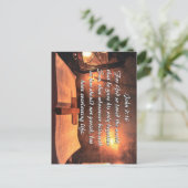 John 3:16 Gott so liebte die Welt, Laterne Postkarte (Stehend Vorderseite)