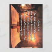 John 3:16 Gott so liebte die Welt, Laterne Postkarte (Vorderseite)