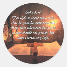 John 3:16 Gott so liebte die Welt, Laterne