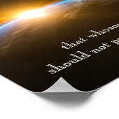 John 3:16 - Gott so liebte die Welt Poster (Ecke)