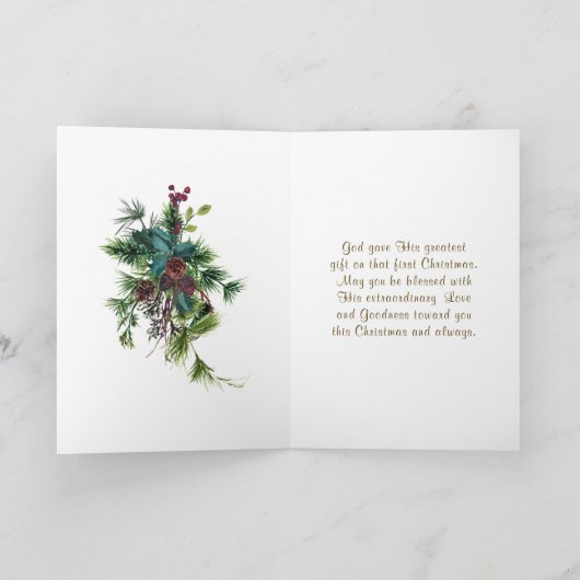 John 3:16 Gott so liebte die Welt Weihnachten (Innenseite)