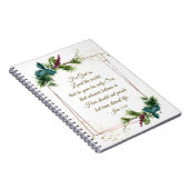 John 3:16 Gott so liebte die Welt Weihnachten Notizblock (Rechte Seite)