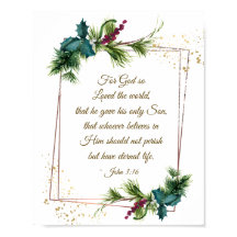 John 3:16 Gott so liebte die Welt Weihnachten