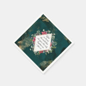 John.3:16 Gott so liebte die Welt, Weihnachten Serviette (Ecke)