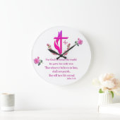 John 3:16 große wanduhr (Zuhause)