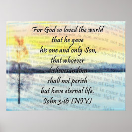 John 3:16 Großes Poster