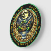 John 3:16 Guitar-Strumming Frog leuchtet unter dem Große Wanduhr (Winkel)