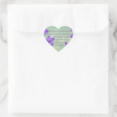 John 3:16 Herz-Aufkleber (Tasche)