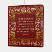 John 3:16 Inspirationsskriptur Weihnachten Keramikornament (Links)